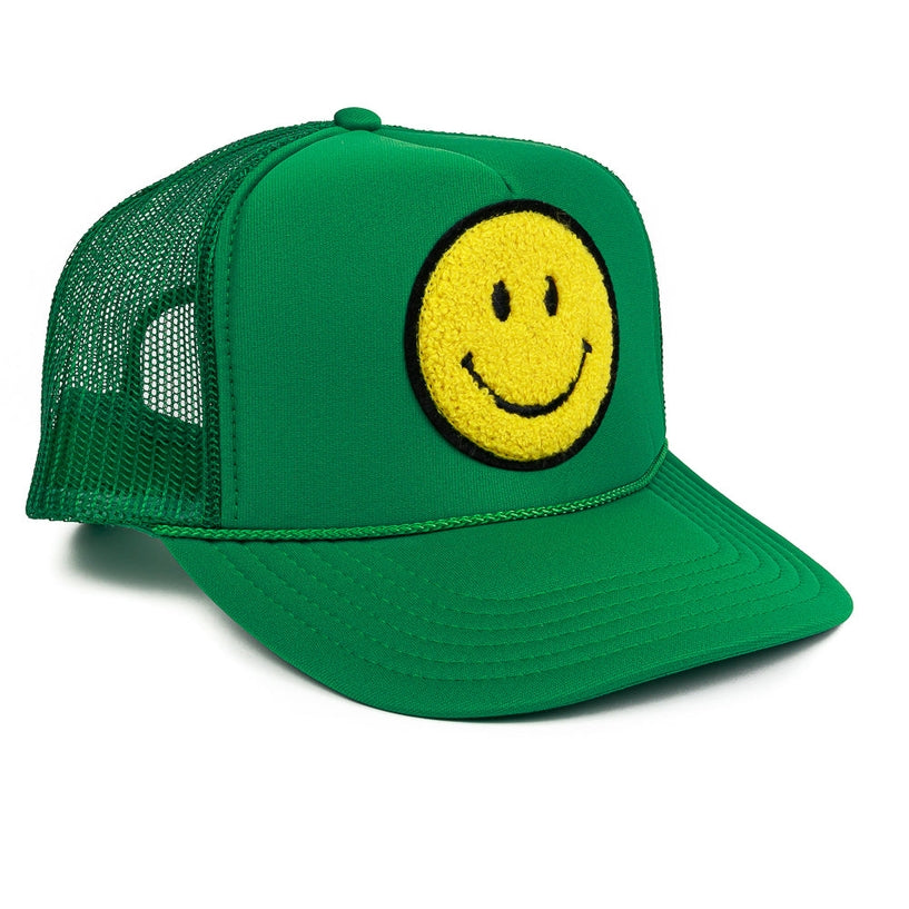 Trucker Hat | Smiley Green