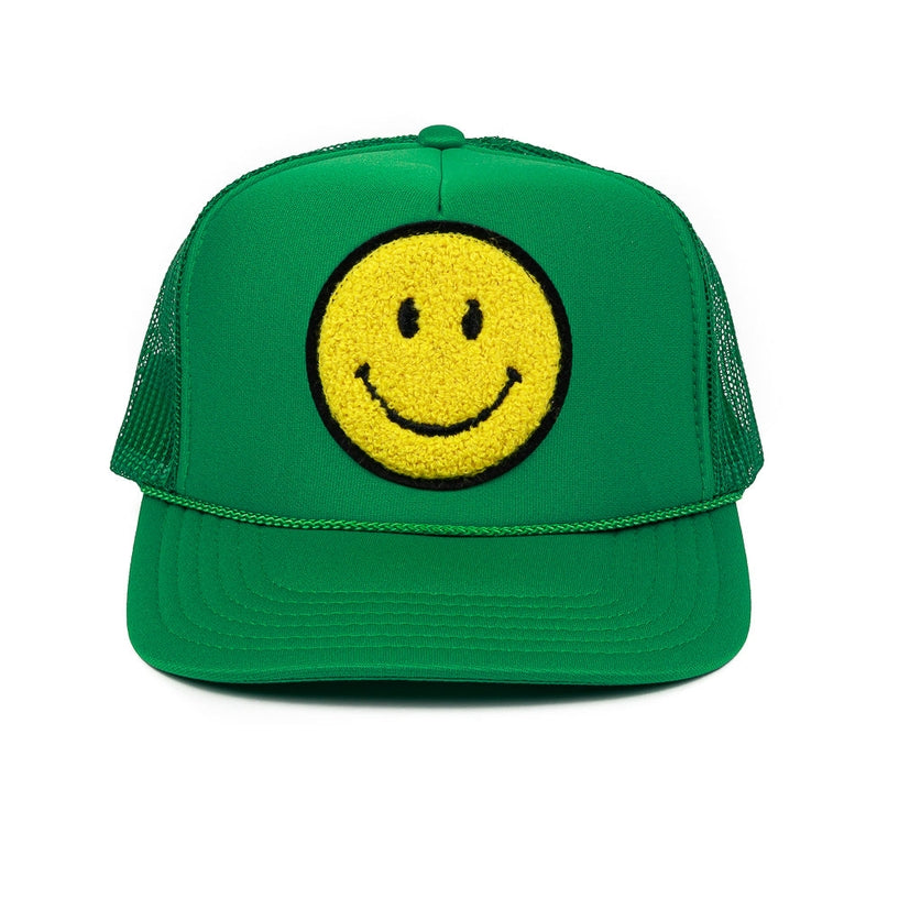 Trucker Hat | Smiley Green